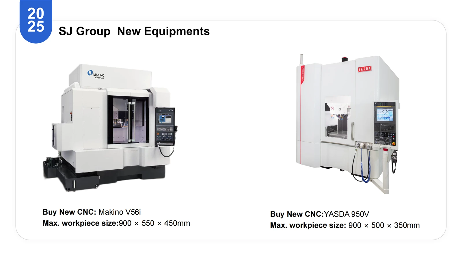 SJ Group New Equipments 202502 SJ Group New Equipments 202502